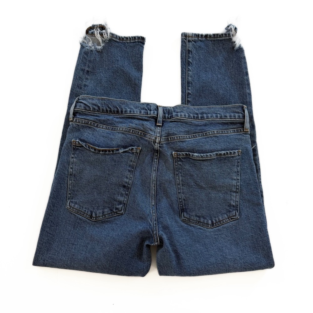 Agolde Jeans Womens 30 Toni Mid Rise Distressed Skinny Stretch Dark Wash - Picture 8 of 8